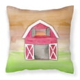 thumbnail image 1 of Carolines Treasures BB7409PW1818 Barn Watercolor Fabric Decorative Pillow  18H x18W multicolor, 1 of 2