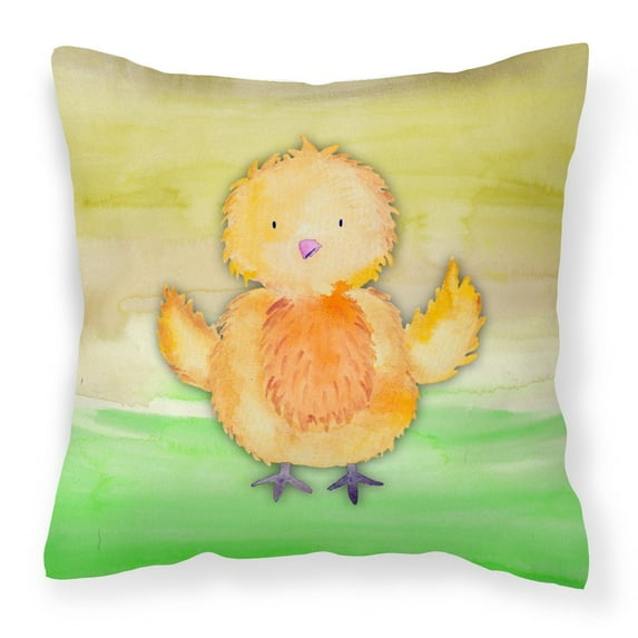 Carolines Treasures BB7411PW1818 Chicken Watercolor Fabric Decorative Pillow 18H x18W multicolor