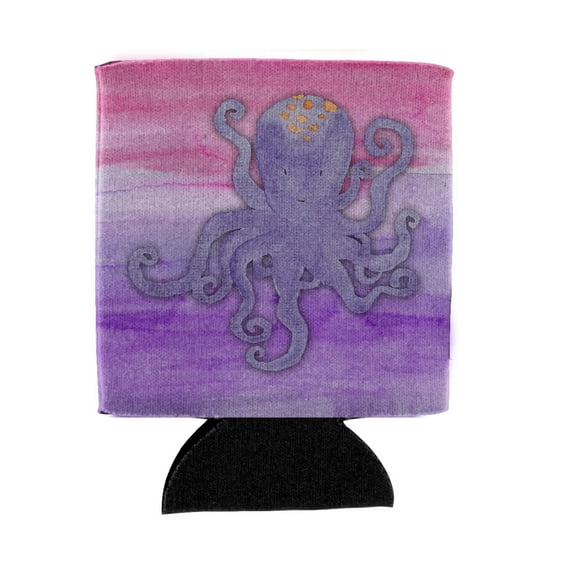 Carolines Treasures BB7424CC Octopus Watercolor Can or Bottle Hugger Can Hugger multicolor