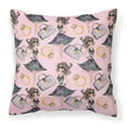 thumbnail image 1 of Carolines Treasures BB7500PW1414 Watercolor Fashion Diva on Pink Fabric Decorative Pillow  14Hx14W multicolor, 1 of 4
