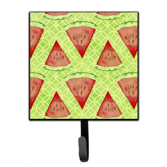 Carolines Treasures BB7518SH4 Watercolor Watermelon Leash or Key Holder Single Hook multicolor