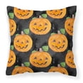 thumbnail image 1 of Carolines Treasures BB7524PW1818 Watecolor Halloween Jack-O-Lantern Fabric Decorative Pillow  18H x18W multicolor, 1 of 2