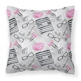 thumbnail image 1 of Carolines Treasures BB7545PW1818 Watercolor Girl Boss Journaling Fabric Decorative Pillow  18H x18W multicolor, 1 of 2