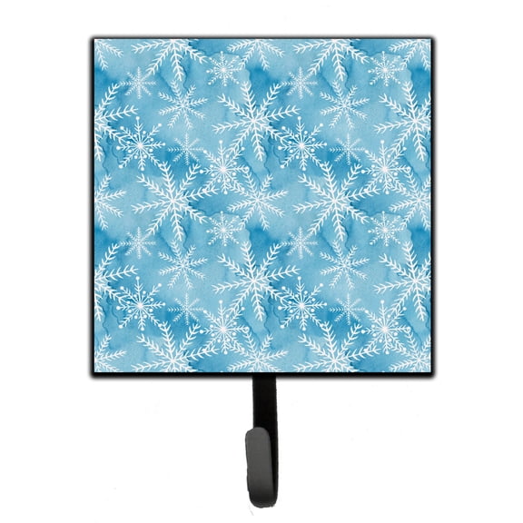 Carolines Treasures BB7553SH4 Watercolor Snowflake on Blue Leash or Key Holder Single Hook multicolor