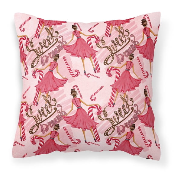 Carolines Treasures BB7563PW1818 Watercolor Sweets Galore Fabric Decorative Pillow  18H x18W multicolor