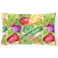 thumbnail image 1 of Carolines Treasures BB7572PW1216 Watercolor Vegetables Farm to Table Canvas Fabric Decorative Pillow  12H x16W, 1 of 3