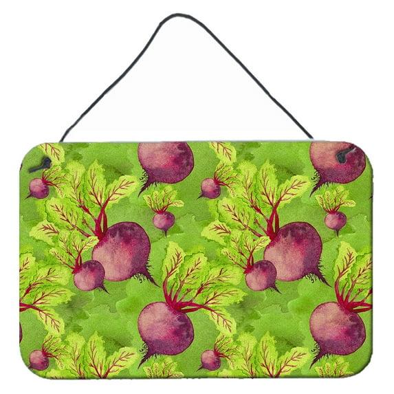 Carolines Treasures BB7574DS812 Watercolor Raddishes Wall or Door Hanging Prints 8x12 multicolor