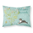 thumbnail image 1 of Carolines Treasures BB7579PILLOWCASE Welcome Friends Bernese Mountain Dog Fabric Standard Pillowcase Standard multicolor, 1 of 2