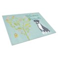 thumbnail image 1 of Carolines Treasures BB7581LCB Welcome Friends Black Boxer Glass Cutting Board Large 12H x 16W multicolor, 1 of 2