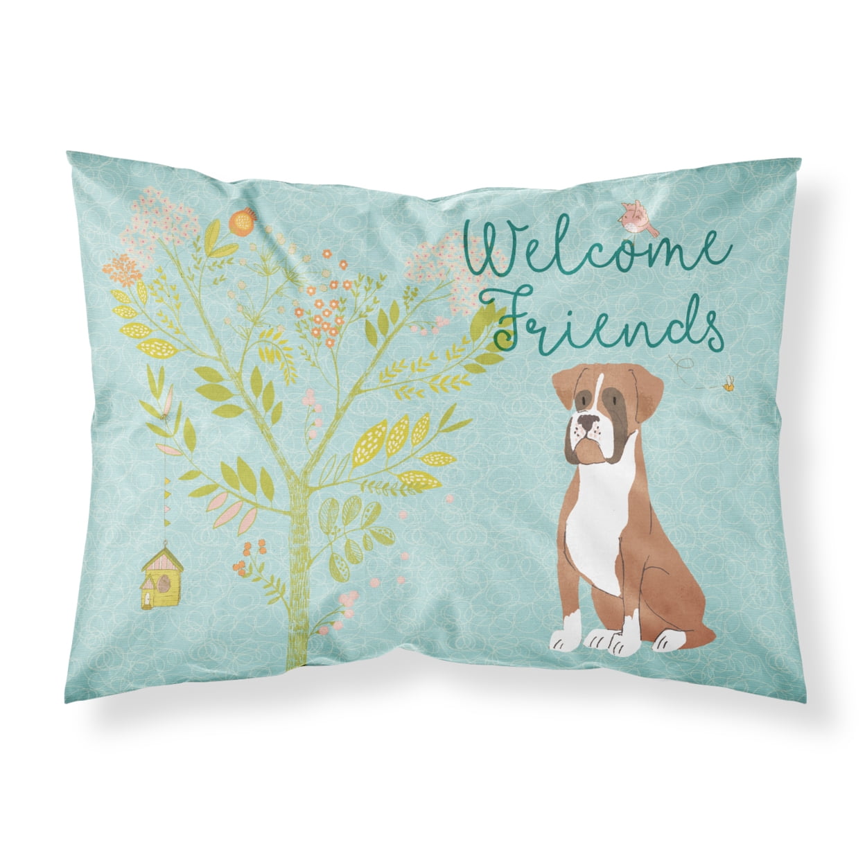 Caroline Treasures Mouse Pad Regalo Natalizio – Boxer Fawn, Multicolore, 7.75 X 9.25 Pollici