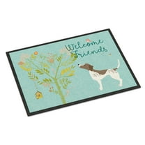 Carolines Treasures BB7593MAT Welcome Friends Gun Dog Doormat 18x27 27"L x 18"W multicolor