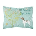 thumbnail image 1 of Carolines Treasures BB7598PW1216 Welcome Friends Pointer Canvas Fabric Decorative Pillow  12H x16W multicolor, 1 of 3