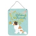 thumbnail image 1 of Carolines Treasures BB7599DS1216 Welcome Friends Saint Bernard Wall or Door Hanging Prints 12x16 multicolor, 1 of 2