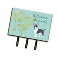 thumbnail image 1 of Carolines Treasures BB7604TH68 Welcome Friends Black Bull Terrier Leash or Key Holder Triple multicolor, 1 of 4
