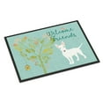 thumbnail image 1 of Carolines Treasures BB7606JMAT Welcome Friends White Bull Terrier Doormat 24x36 36"L x 24"W multicolor, 1 of 4