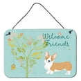 thumbnail image 1 of Carolines Treasures BB7608DS812 Welcome Friends Pembroke Welsh Corgi Red Wall or Door Hanging Prints  8x12 multicolor, 1 of 1