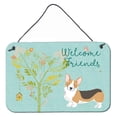 thumbnail image 1 of Carolines Treasures BB7609DS812 Welcome Friends Pembroke Welsh Corgi Tricolor Wall or Door Hanging Prints  8x12, 1 of 1