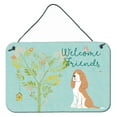 thumbnail image 1 of Carolines Treasures BB7620DS812 Welcome Friends Gold Springer Spaniel Wall or Door Hanging Prints  8x12 multicolor, 1 of 1