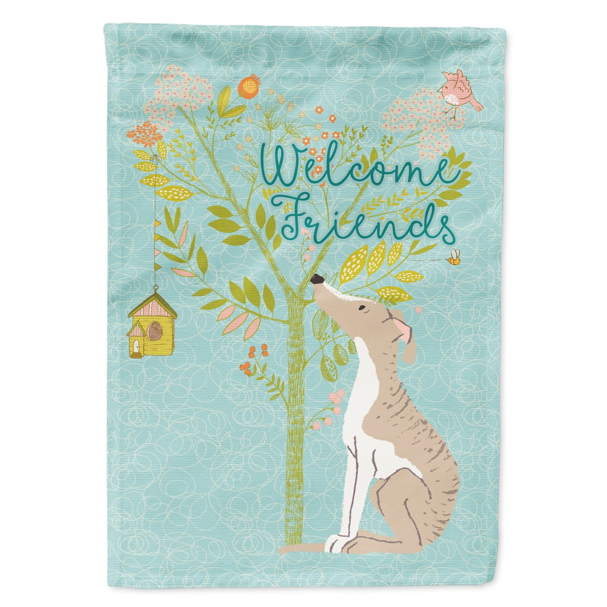 Caroline's Treasures BB7598CHF Welcome Friends Pointer