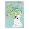 thumbnail image 1 of Welcome Friends Piebald French Bulldog Garden Flag, 1 of 3
