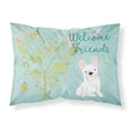 thumbnail image 1 of Carolines Treasures BB7635PILLOWCASE Welcome Friends White French Bulldog Fabric Standard Pillowcase Standard multicolor, 1 of 2