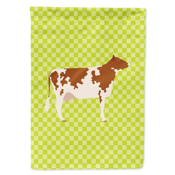 Ayrshire Cow Green Flag Garden Size