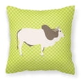 thumbnail image 1 of Carolines Treasures BB7656PW1414 Malvi Cow Green Fabric Decorative Pillow, 14 x 14 in., 1 of 4