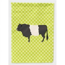 Belted Galloway Cow Green Flag Garden Size