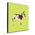 thumbnail image 1 of Carolines Treasures  8 x 8 x 0.625 in. American Spotted Donkey Green Artwork Panel Wall Decor, 1 of 1