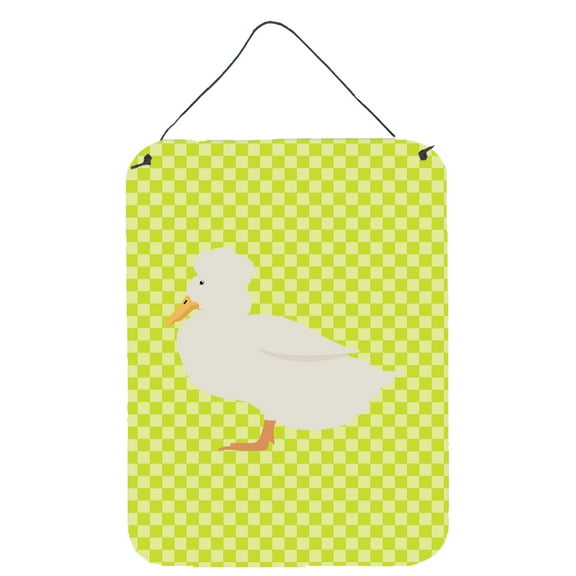 Caroline's Treasures BB7683DS1216 Crested Duck Green Wall or Door Hanging Prints, 12x16, multicolor