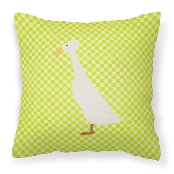 Carolines Treasures BB7685PW1818 Bali Duck Green Fabric Decorative Pillow, 18 x 18 in.