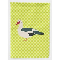 Carolines Treasures BB7690GF Muscovy Duck Green Flag Garden Size