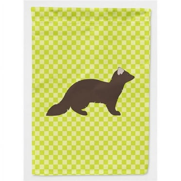 Carolines Treasures BB7695CHF Sable Marten Green Flag Canvas House