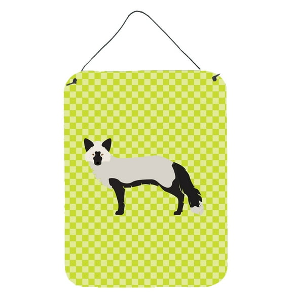 Carolines Treasures BB7697DS1216 Silver Fox Green Wall or Door Hanging Prints