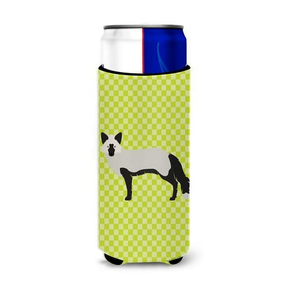 Carolines Treasures BB7697MUK Silver Fox Green Michelob Ultra Hugger for Slim Cans