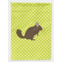 Caroline's Treasures BB7701GF Chinchilla Green Flag Garden Size , Small, multicolor