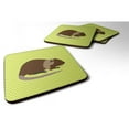 thumbnail image 1 of Carolines Treasures BB7705FC Coypu Nutria River Rat Green Foam Coaster, Set of 4, 1 of 3
