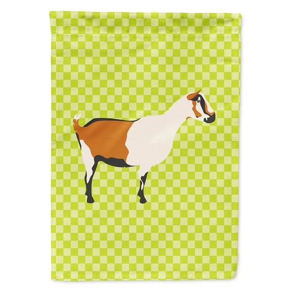 Caroline's Treasures BB7706GF Alpine Goat Green Flag Garden Size , Small, multicolor