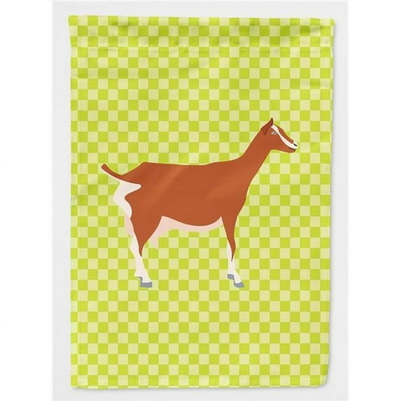 Caroline's Treasures BB7707CHF Toggenburger Goat Green Flag Canvas House Size , Large, multicolor