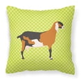 thumbnail image 1 of Carolines Treasures BB7709PW1818 Anglo Nubian Goat Green Fabric Decorative Pillow, 18 x 18 in., 1 of 2