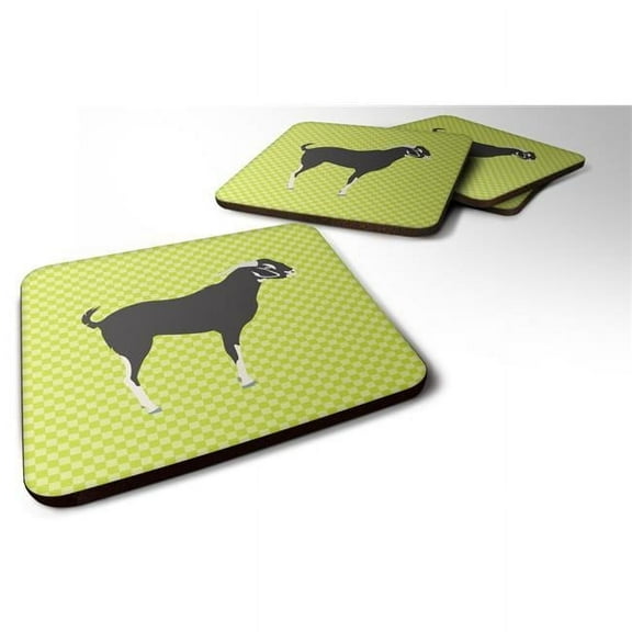 Carolines Treasures BB7710FC Black Bengal Goat Green Foam Coaster, Set of 4