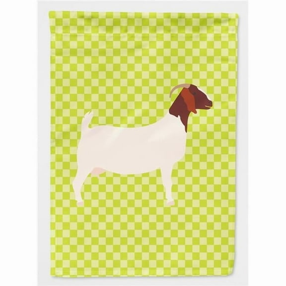 Caroline's Treasures BB7712GF Boer Goat Green Flag Garden Size , Small, multicolor