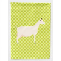 Carolines Treasures BB7715GF Saanen Goat Green Flag Garden Size