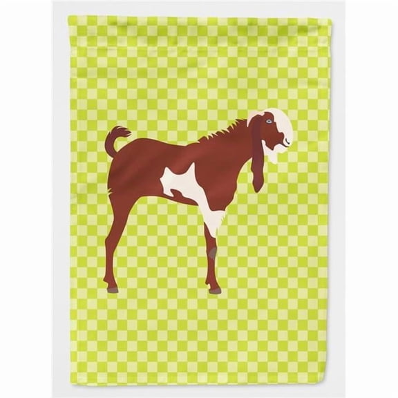 Caroline's Treasures BB7716CHF Jamnapari Goat Green Flag Canvas House Size , Large, multicolor