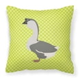thumbnail image 1 of African Goose Green Fabric Decorative Pillow BB7725PW1414, 1 of 2