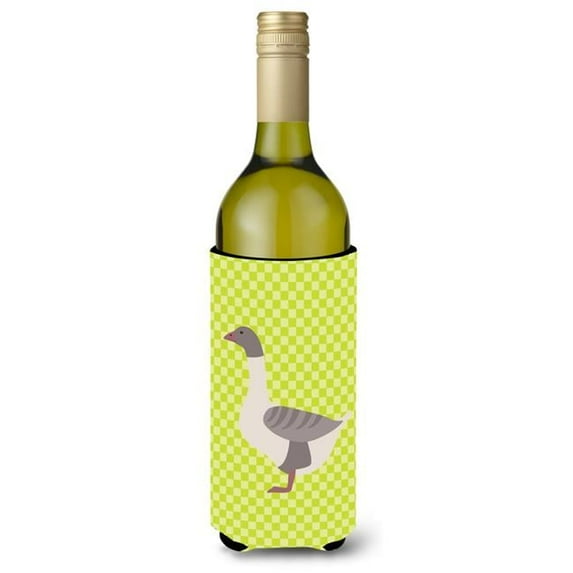 Carolines Treasures BB7727LITERK Buff Grey Back Goose Green Wine Bottle Beverge Insulator Hugger