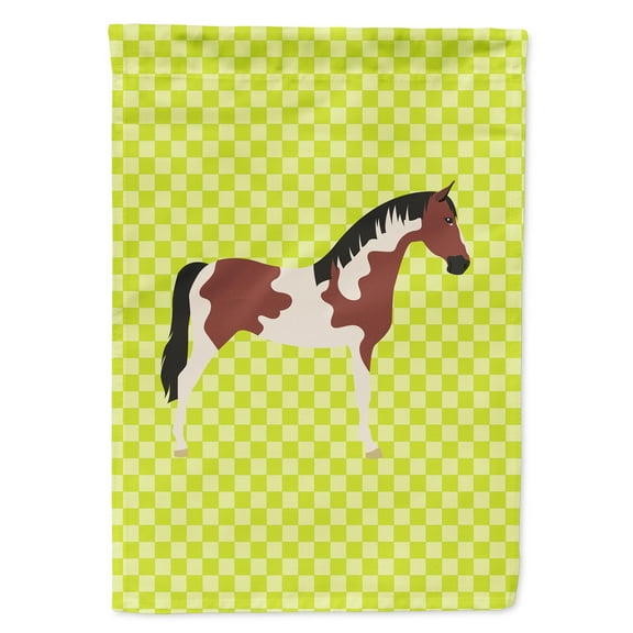 Carolines Treasures BB7733GF Pinto Horse Green Flag Garden Size
