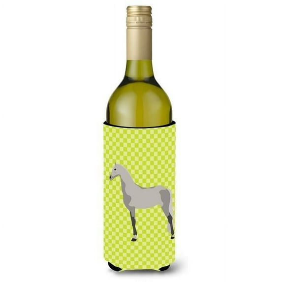 Carolines Treasures BB7734LITERK Orlov Trotter Horse Green Wine Bottle Beverge Insulator Hugger