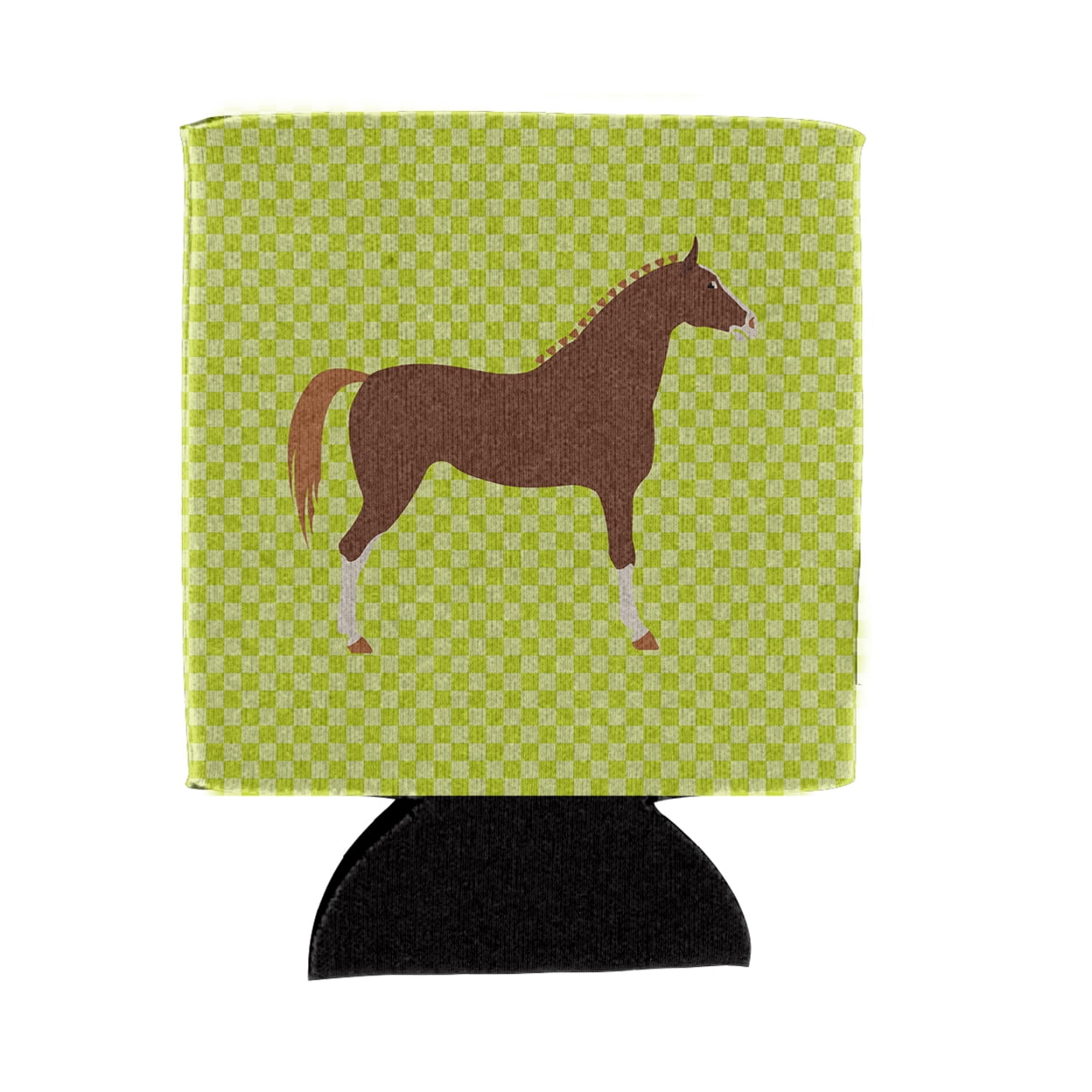 Carolines Treasures BB7735CC Hannoverian Horse Green Can or Bottle Hugger