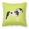 thumbnail image 1 of Carolines Treasures BB7738PW1818 Cyldesdale Horse Green Fabric Decorative Pillow, 18 x 18 in., 1 of 2